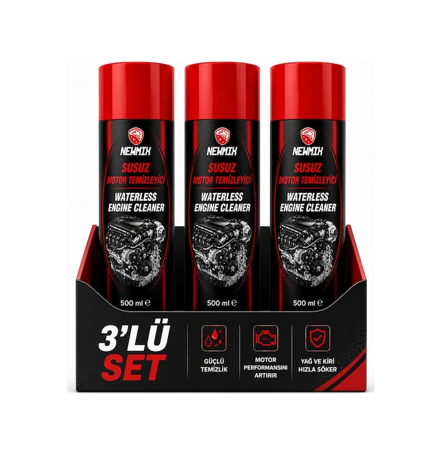 3 Adet Newmix Susuz Motor Temizleme Spreyi 500 Ml