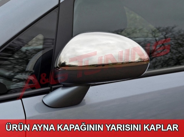 Opel Corsa D Krom Ayna Kapağı Tk 2007 Üzeri Paslanmaz Çelik N11.201
