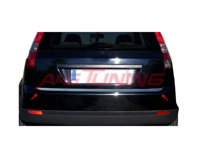 Ford Fiesta Formlu Krom Bagaj Alt Çıta 2002-2008 Paslanmaz Çelik N11.151