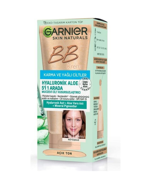 Garnier Açık Ton Karma ve Yağlı Ciltler için BB Krem 40 ML