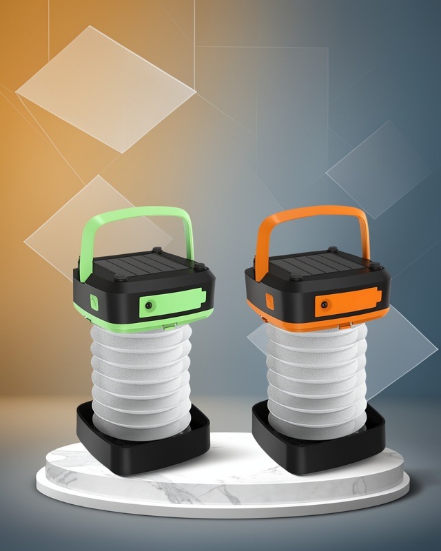 Katlanabilir Solar Işıldak 1200 Mah Dokunmatik Led
