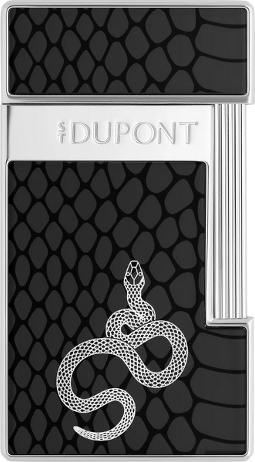 S.t. Dupont Lacquered Slimmy Siyah Puro Çakmağı 28076 - Tr8434