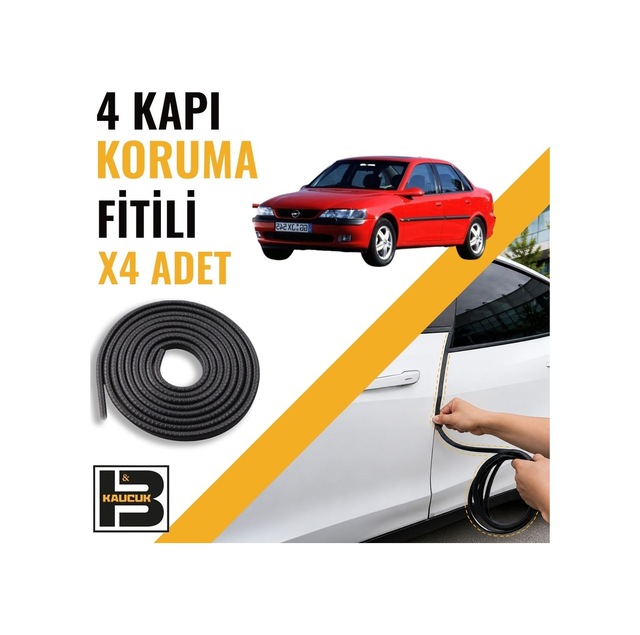 Opel Vectra B Kapı Koruma Fitili-4 Kapı-siyah-bm2211