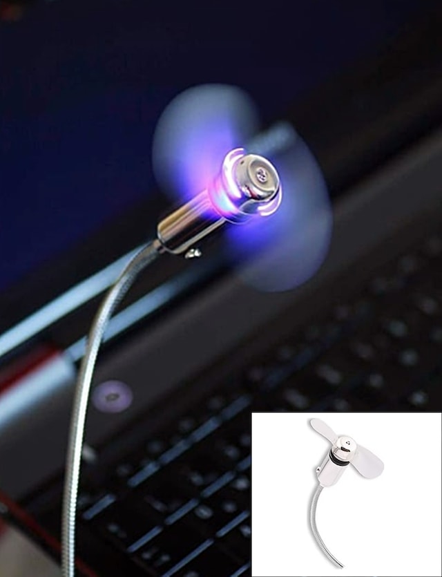 Sl-uf02 Aç/kapa Düğmeli Usb Vantilatör - Akrobat Usb Fan Led Işık