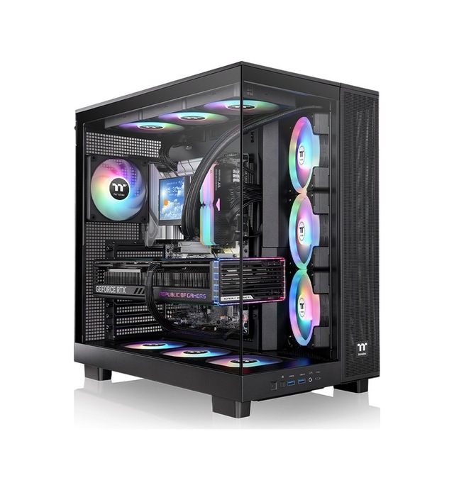 Thermaltake VIEW 380XL AKAK0THR0003 4x120mm Fans ARGB Black Tempered Glass