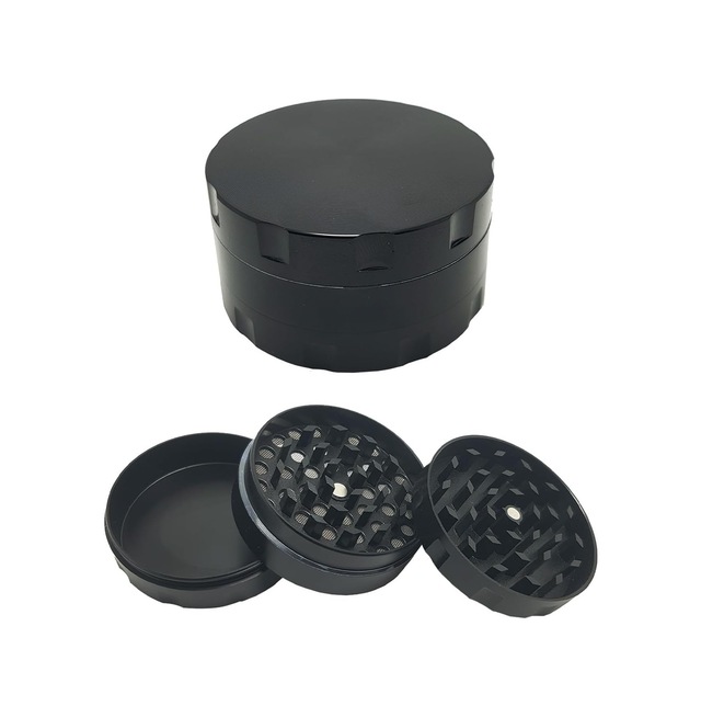 Siyah 55 Mm. Tütün Baharat Herbal Öğütücüsü Parçalayıcı Rb88sy