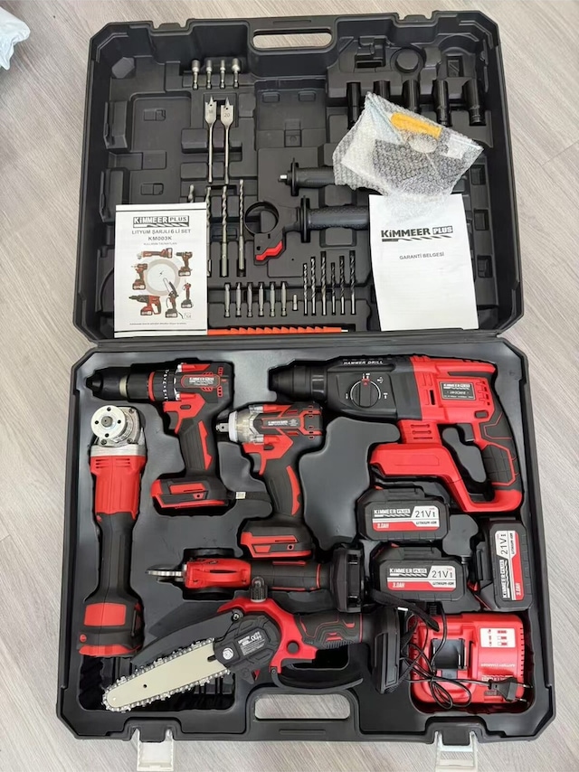 Kimmeer Plus 6 Lı Set 2025 Yeni Nesil Hilti-13 Mm Vidalama-testere-makas-spiral-450 Nm Torklu