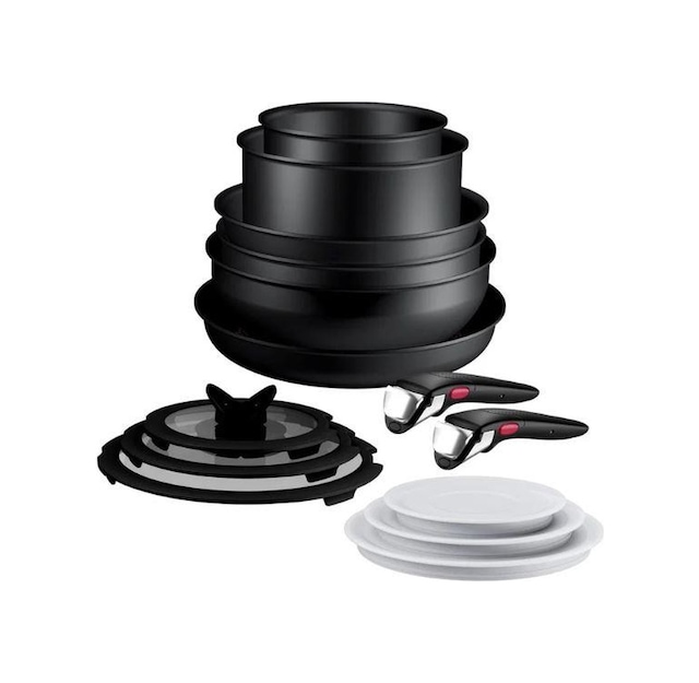 Tefal Ingenio Excellence Fusion Core 9x Büyük Tencere Ve Tava Seti - 14 Parça Siyah