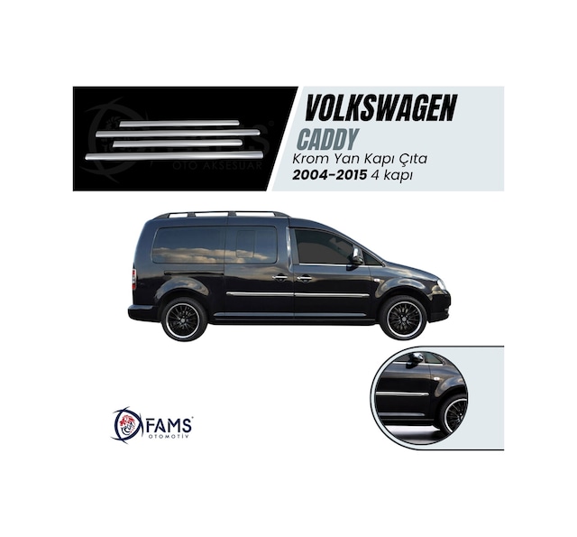 Vw Caddy Krom Yan Kapı Çıtası 4 Kapı 2004-2015 P.çelik