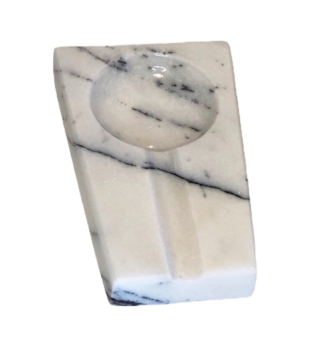 Marble Patron. Damarlı Beyaz Mermer Puro Küllüğü