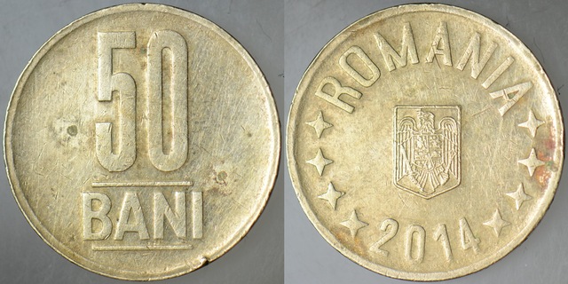 Romanya 50 Bani 2014.