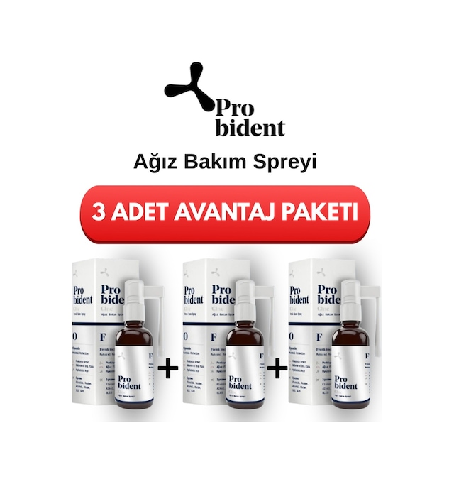 Clinic Onarıcı Hyalüronik Asit İçeren Ağız Bakım Spreyi İmplant-ağız Yaraları İçin - 3'lü Paket