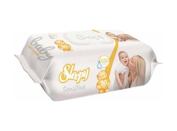 Sleepy Islak Havlu Mendil 90 Yaprak Sensitive 36 Lı Set Plastik K