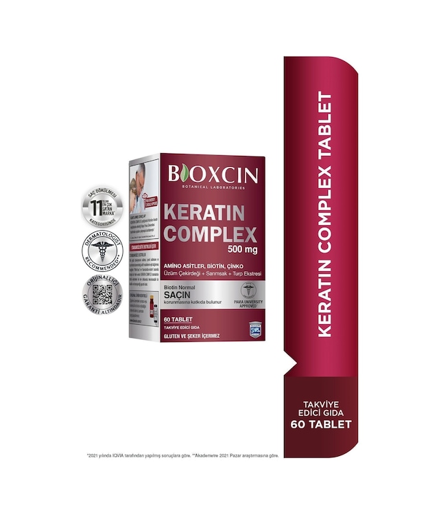 Bioxcin Keratin Complex 500 Mg 60 Tablet - Saç ve Tırnak Vitamini