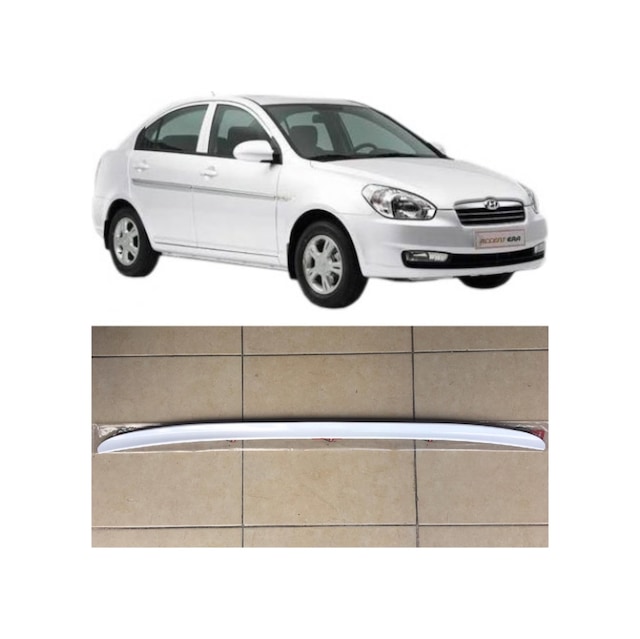 Hyundai Accent Era Bagaj Üstü Spoiler Bagaj Çıtası Parlak Beyaz