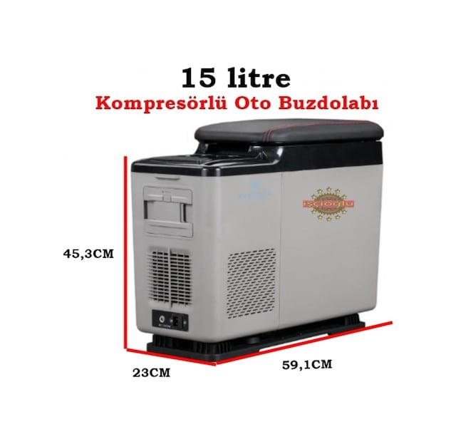 Evacool EVA15 12/24V 15 Litre Kompresörlü Oto Buzdolabı