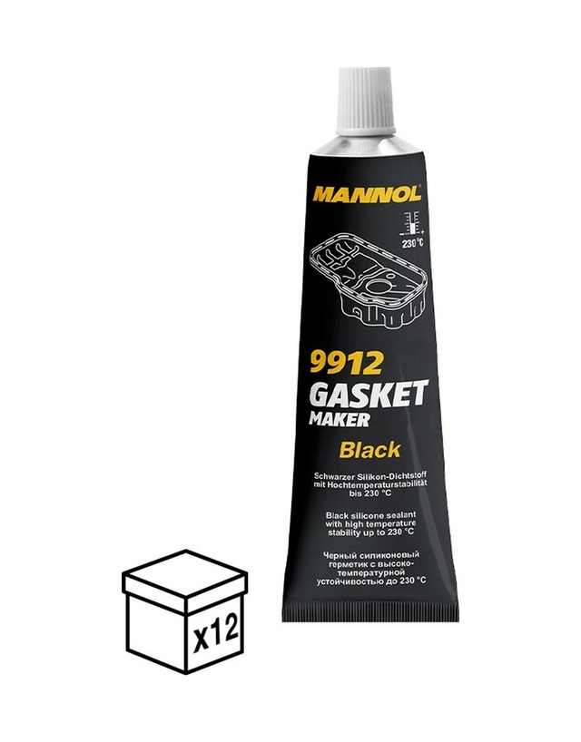 Mn9912-0.85 Gasket Maker Black Siyah Sıvı Conta 85 Gr 12adet