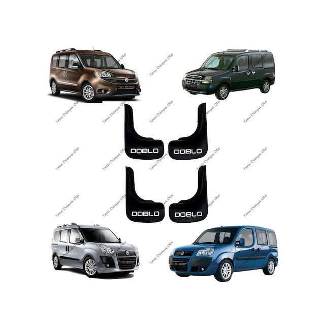 Fiat Doblo Araçlara Uyumlu 4'lü Paçalık Çamurluk Tozluk U1DBLX001