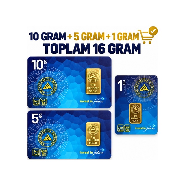 Ahlatcı Kuyumculuk 24 Ayar-16 Gram Külçe Altın