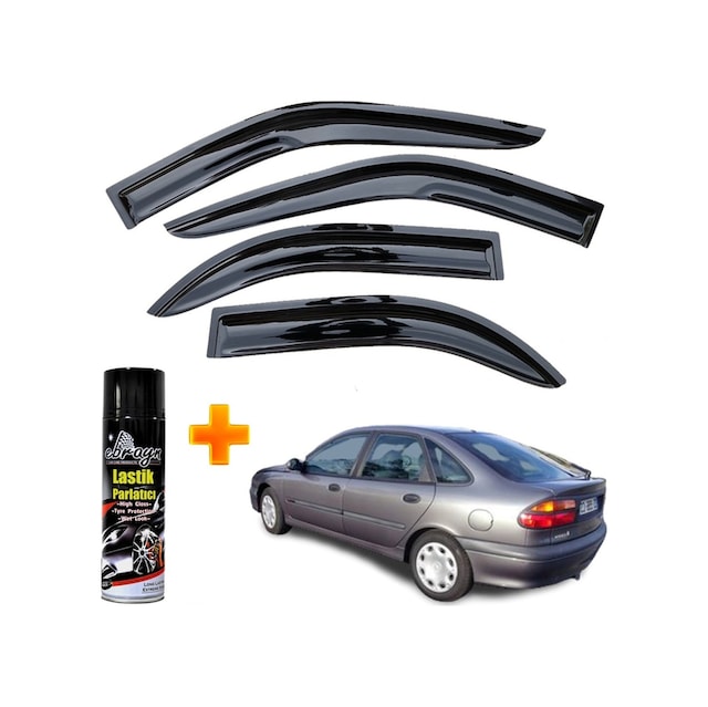 Renault Laguna 1 Mügen Cam Rüzgarlığı 1994-2002 Arası 4 Lü Takım +500ml Lastik Parlatıcı
