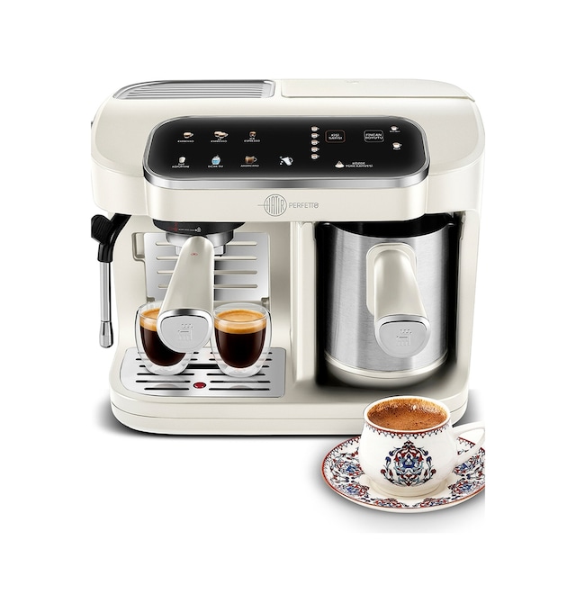 Karaca Hatır Perfetto Dijital Ve Dokunmatik Ekranlı Espresso Ve Türk Kahve Makinesi