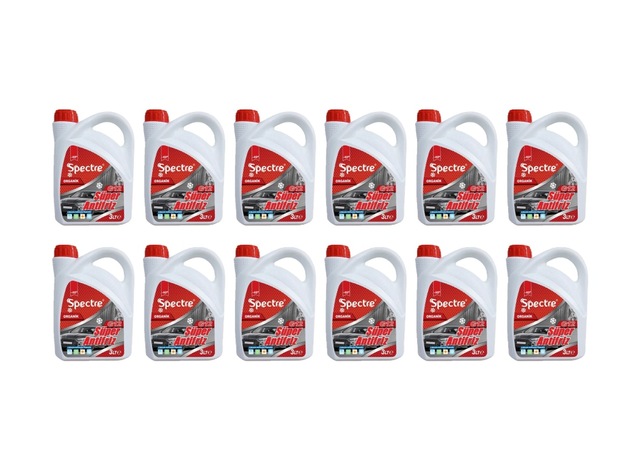 2 Koli Spectre G12 Kırmızı Süper -40 Antifriz 3 Litre