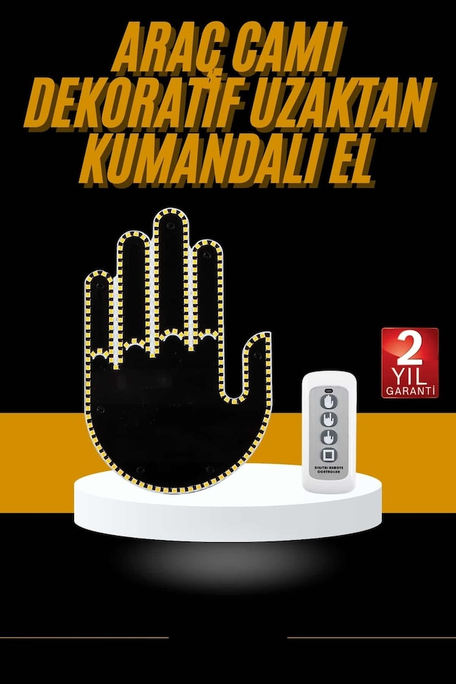Uzaktan Kumandalı Araba Parmak Hareketi Işığı Parmak Işığı Led Ar