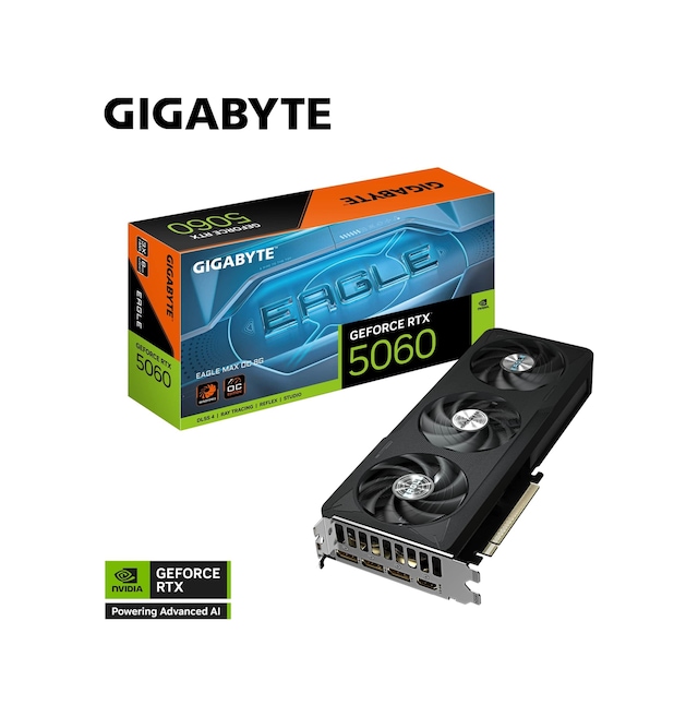 Gigabyte Geforce RTX5060 Eagle Max Oc GV-N5060EAGLEMAX Oc-8gd Gddr7 8gb Ekran Kartı