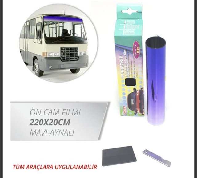 Carub Cam Filmi Ön 220x20cm Mavi-aynalı Tp-bl-s