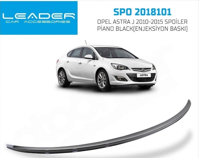 Spoiler Parlak Siyah Astra J 2010 2015 2018101 Sunplex