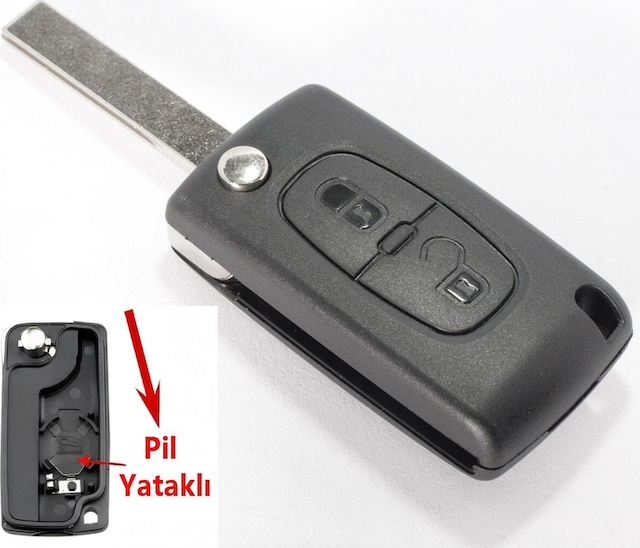 Peugeot Partner 207 307 308 407 Uyumlu Kumanda - Anahtar Kabı