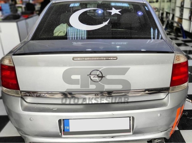 Opel Vectra C Bagaj Üstü Slim Spoiler Piano Black Parlak Siyah (Sts Oto Aksesuar)