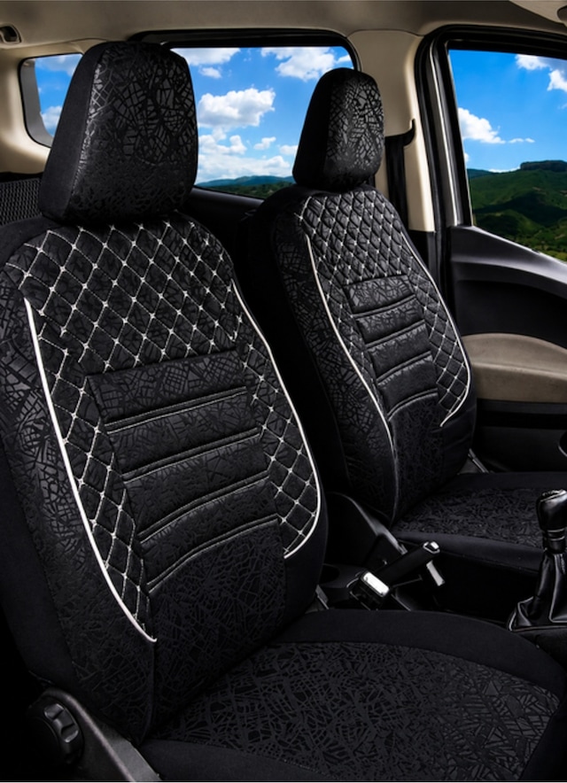 Ford Focus Uyumlu Oto Koltuk Kılıfı Gofraj Kumaş - Tam Set 31108328