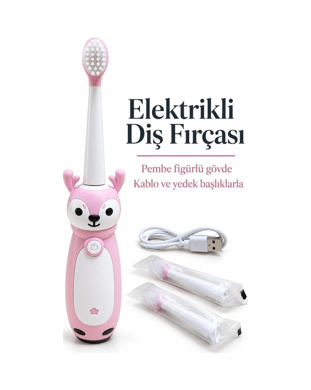 Ers Çocuk Elektrikli Diş Fırçası Pembe