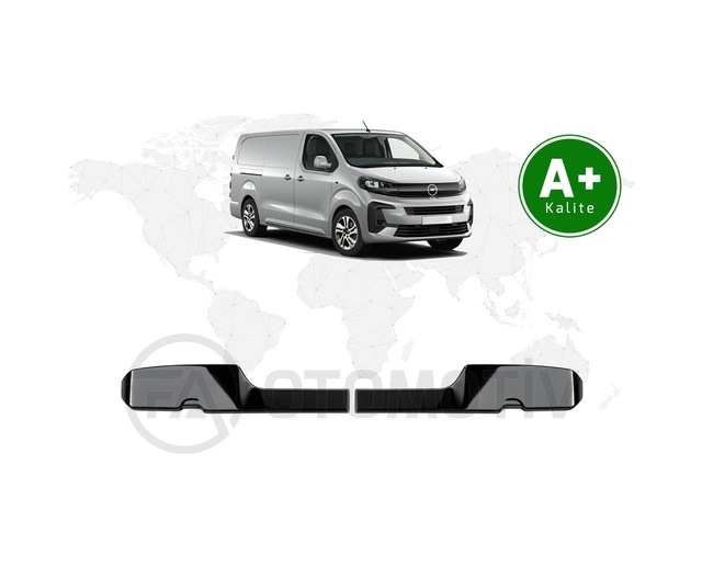Opel Vivaro Bagaj Üstü Spoiler Parlak Siyah Çift Bagaj Kapaklı 2021 Model Ve Sonrası