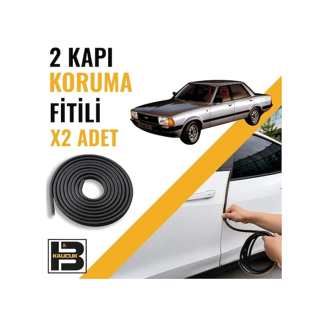Ford Taunus Kapı Koruma Fitili-iki Kapı-siyah-bm1217