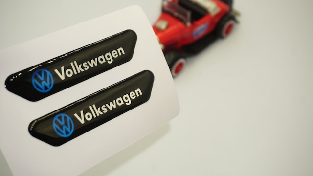 Volkswagen Logo Çamurluk Yanı Ve Ayna Metalize Damla Desen 3M Log