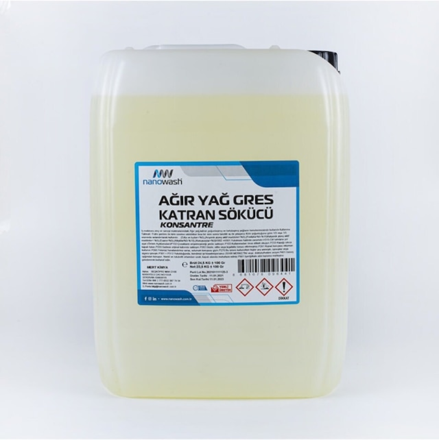 Nanowash Ağır Yağ Gres Katran Sökücü 25 Kg