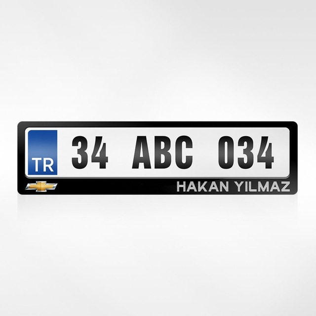 Kişiye Özel Isimli Chevrolet Logolu Plakalık 264845228