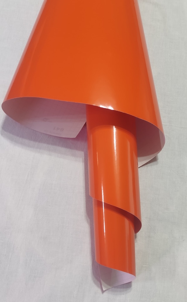 Turuncu Renk Dayanıklı Araç Motor Mobilya Folyosu 126cm X 20 Cm