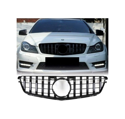 Mercedes C Serisi W204 Gtr Panjur Parlak Siyah 2007-2013 Siyah
