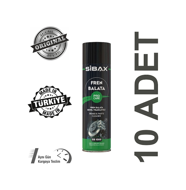 Sibax Fren Balata Temizleyici Sprey 10 x 500 ML