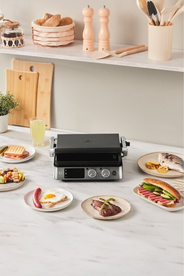 Karaca Compact Steel Sear and Grill Inox 2008 2000 W Izgara ve Tost Makinesi