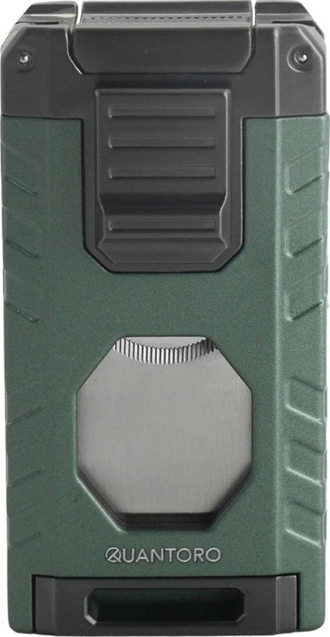 Quantoro Üç Torch Pürmüz Easy S/iğneli/delicili Yeşil Metal Puro Çakmağı - Trz1166