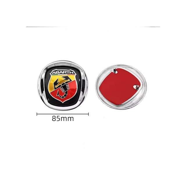 Abarth Logo Ön Panjur Arması Krom Çerçeveli 85mm