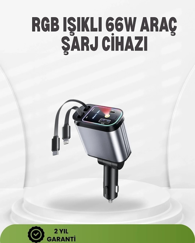 Ers Ford, Opel, Volvo, Skoda Araçlar İçin 66w Çoklu Hızlı Şarj Cihazı