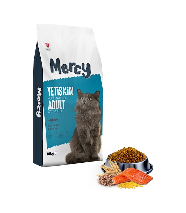 Mercy Somonlu Yetişkin Kedi Maması 10 KG