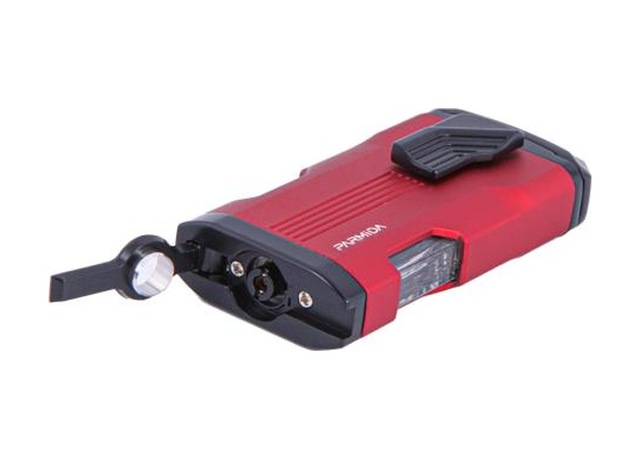 Üç Torch Pürmüz Kırmızı-siyah Puro Çakmağı - Tr4662