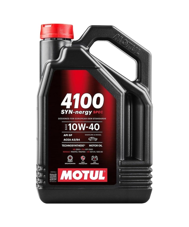 Motul 4100 SYN-nergy SPEC 10W-40 4 lt Motor Yağı