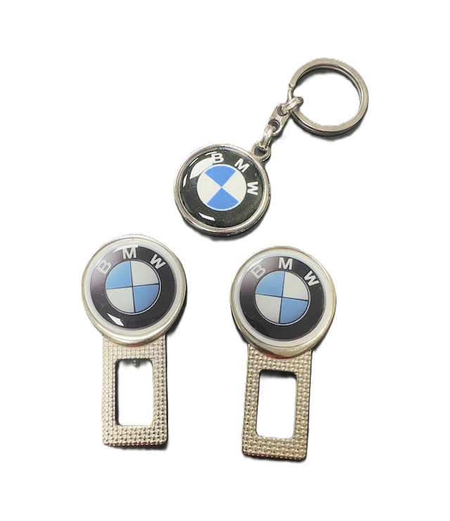 Bmw Uyumlu Emniyet Kemer Metal Toka 1 Çift + Anahtarlık 1 Adet